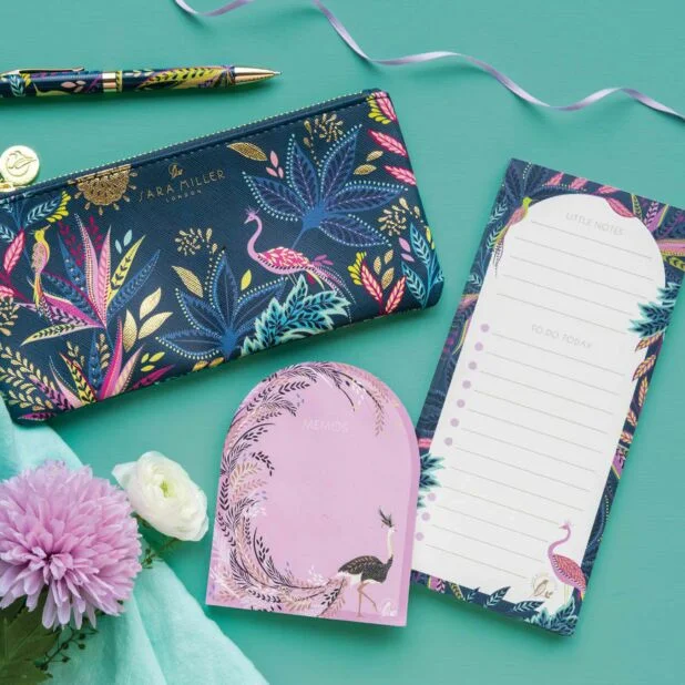 Sara Miller Patterned Stationery Set With Notepad