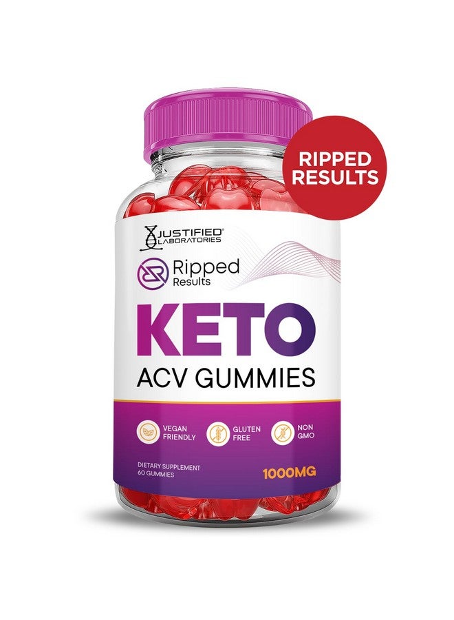 Justified Laboratories (2 Pack) Ripped Results Keto ACV Gummies Advanced Formula 1000MG Ripped Results Keto Gummies Apple Cider Vinegar Formulated with Pomegranate Beet Juice Powder B12 Vegan Non GMO 120 Gummys - Image 3