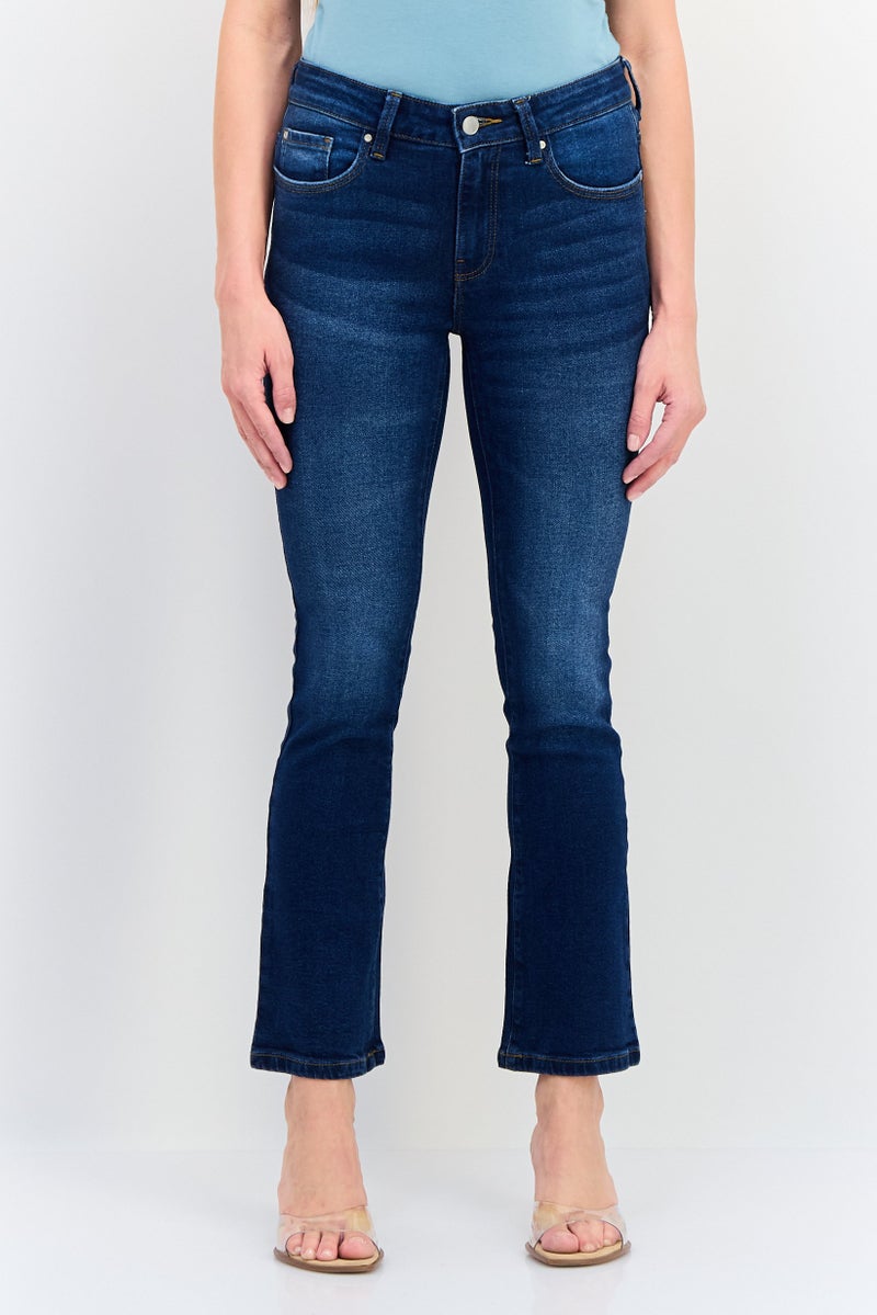 Only x JDY Women Regular Fit Washed Stretchable Denim Jeans, Blue - Image 1