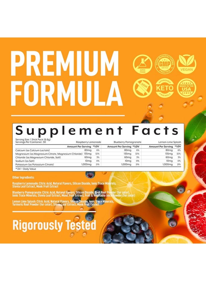 كيبي مسحوق إلكتروليتات كيتو من كيبي بدون سكر - صنع في الولايات المتحدة الأمريكية - ترطيب واستعادة متقدمة - نكهات ليمون التوت، رمان التوت الأزرق، والليمون الحامض - Image 2