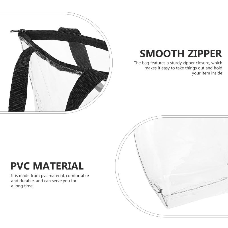 Large Travel Toiletry Bag PVC Cosmetic Pouch Portable Wash Organizer 29x26x10 5cm - Image 4