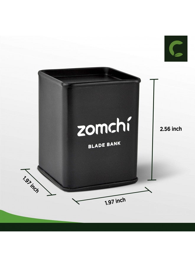 ZOMCHI Razor Blade Bank for Safety Razor Blade Storagement, Used Double Edge Safety Razor Blade Disposal Case (Black) - Image 2