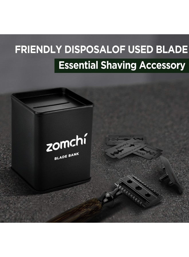 ZOMCHI Razor Blade Bank for Safety Razor Blade Storagement, Used Double Edge Safety Razor Blade Disposal Case (Black) - Image 4