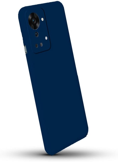 For Oneplus Nord 2T Silicone Back Color Cover,Camera Protection From Shocks From TPU Compatible For Oneplus Nord 2T (6.43'') (Navy Blue)