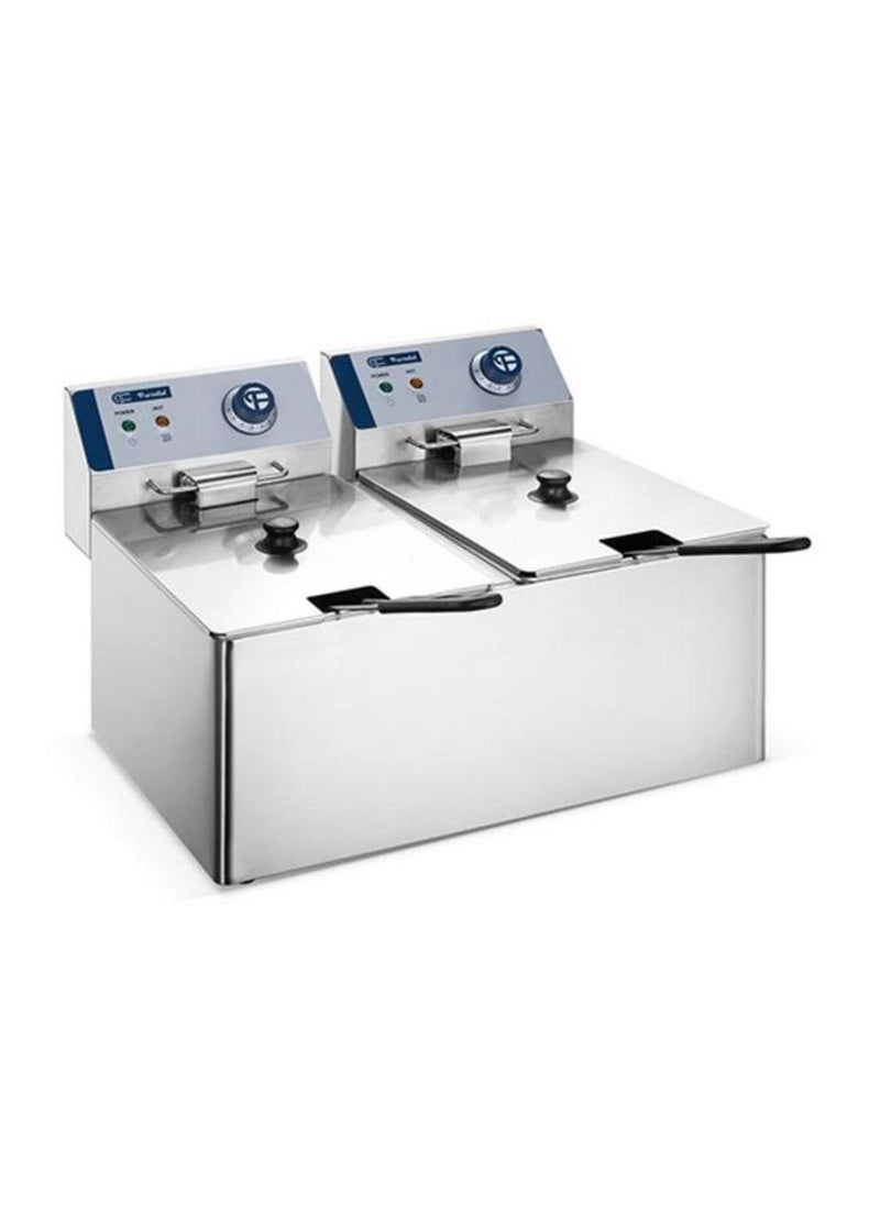 China - Commercial Electric Deep Fryer 4L- 2 tank - Image 1
