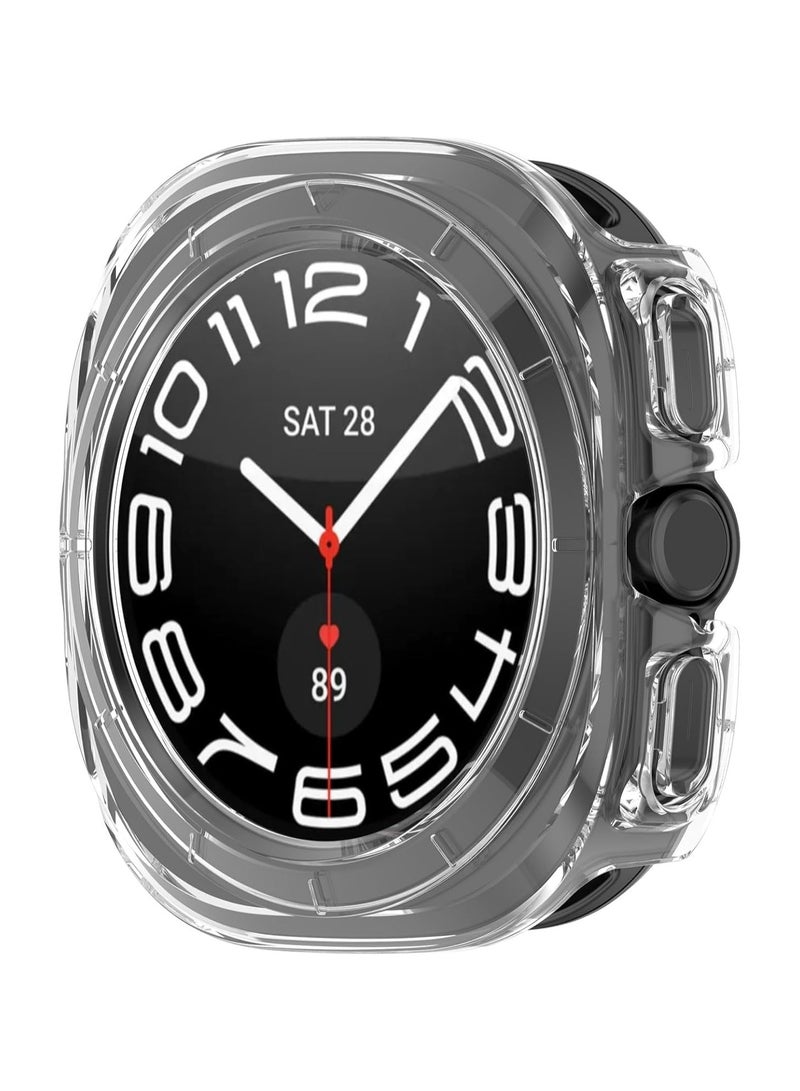 حافظة متوافقة مع ساعة سامسونج جالكسي واتش 7 الترا 47 ملم (2024) - شفافة - Image 2