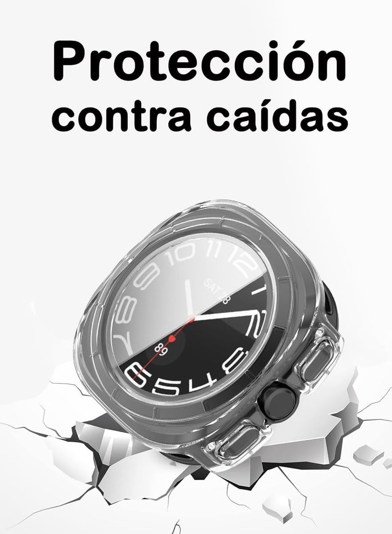 حافظة متوافقة مع ساعة سامسونج جالكسي واتش 7 الترا 47 ملم (2024) - شفافة - Image 3