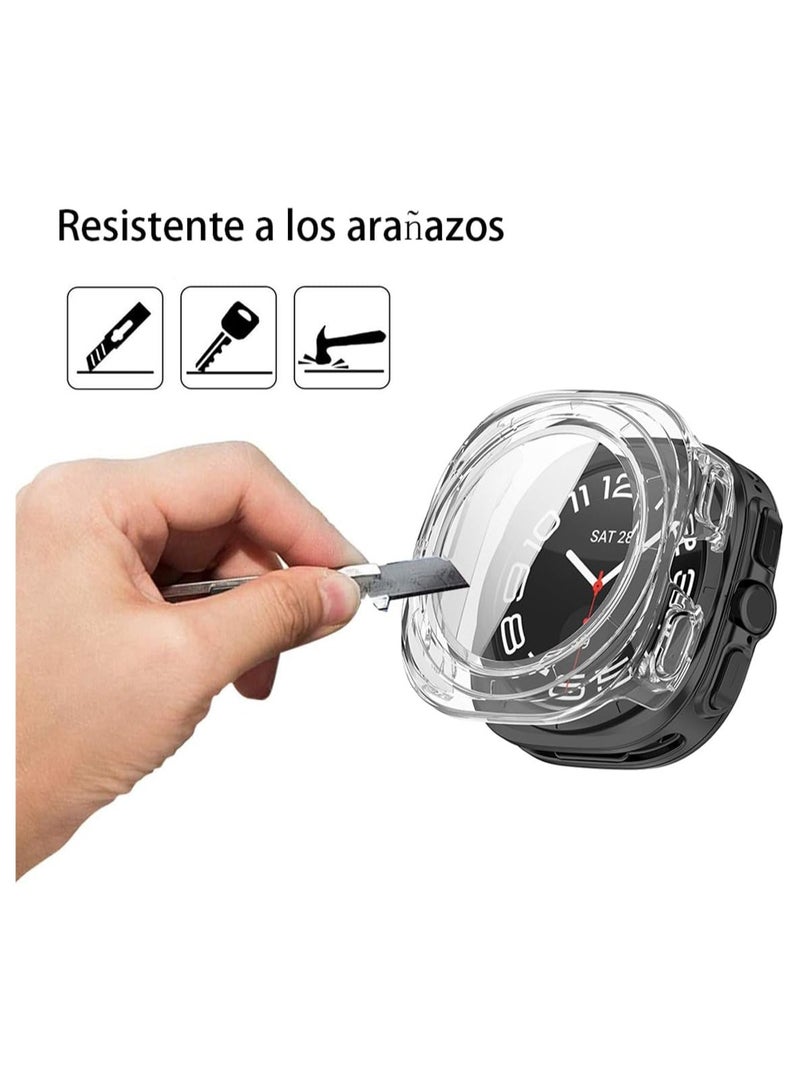 حافظة متوافقة مع ساعة سامسونج جالكسي واتش 7 الترا 47 ملم (2024) - شفافة - Image 4