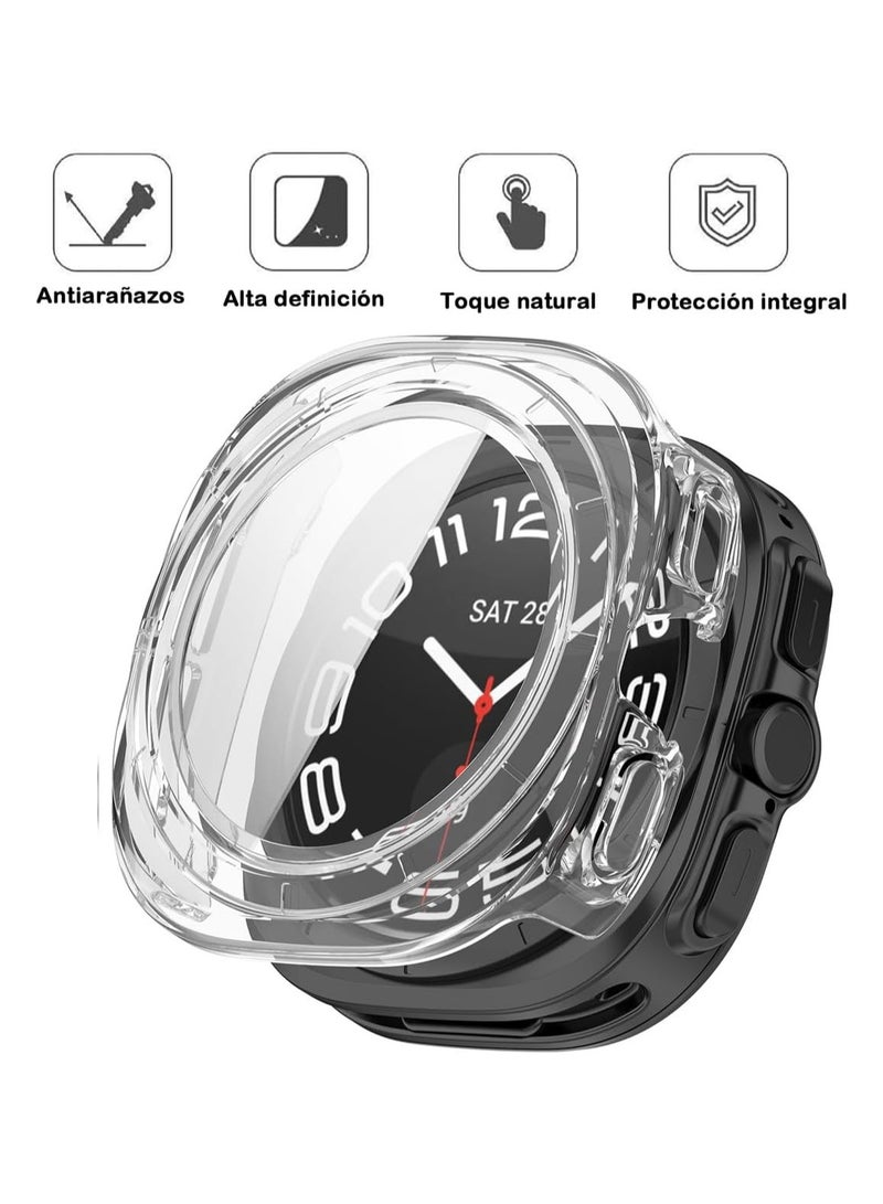 حافظة متوافقة مع ساعة سامسونج جالكسي واتش 7 الترا 47 ملم (2024) - شفافة - Image 5