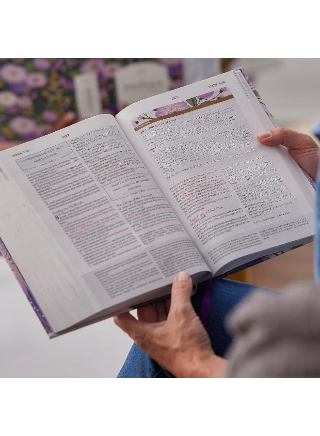 KJV، الكتاب المقدس لدراسة المرأة، غلاف فني، رسالة حمراء: تلقي حقيقة الله من أجل التوازن والأمل والتحويل - Image 5