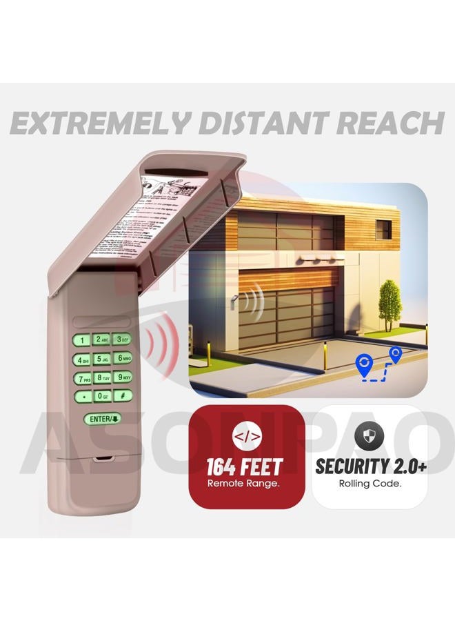 ASONPAO 1 for 878MAX Universal LiftMaster Garage Door Opener Keypad - Image 4