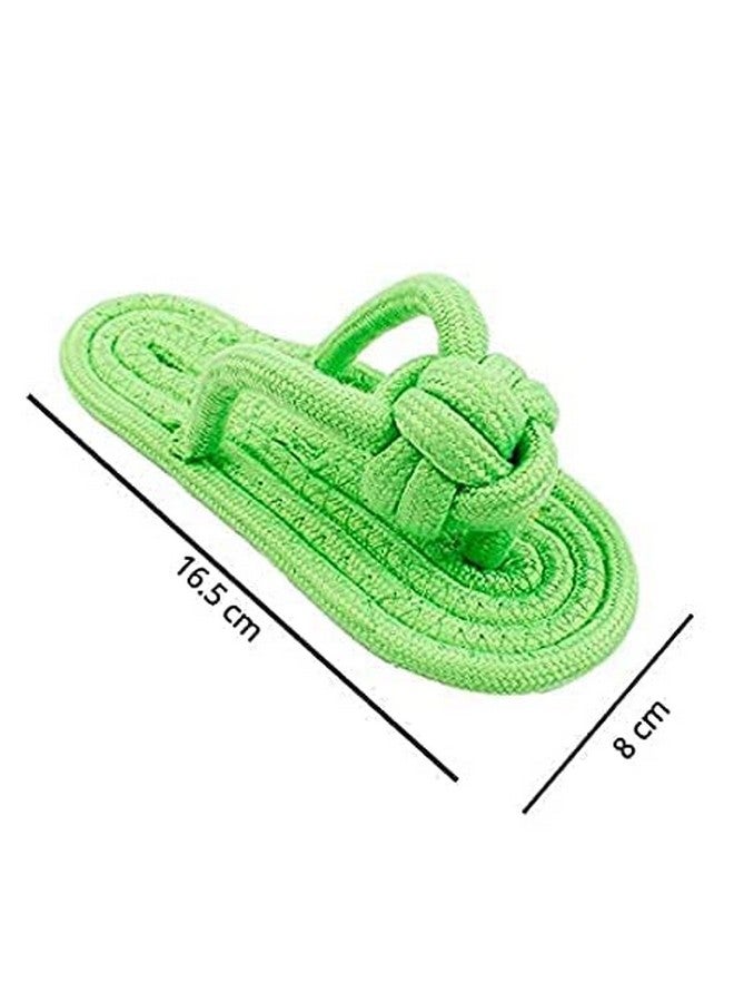 Generic Combo Pet Chewing Cotton Rope Molar Toy For Dogs, Puppies  Cat - Pack Of 3 (1 Bottle, 1 Slipper  1 Rope)  - Image 2