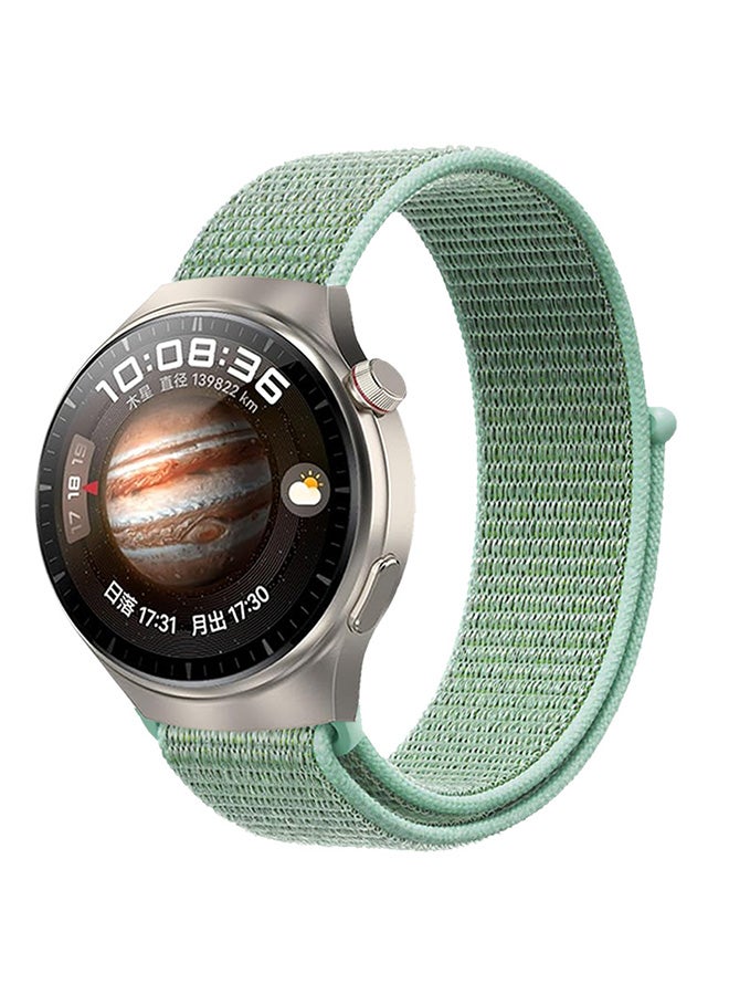 CATANES Compatible with Huawei Watch 4 Pro/Huawei Watch 4 Band 22mm Nylon Loop Bracelet Classic Band for Men Women Green  - Image 1