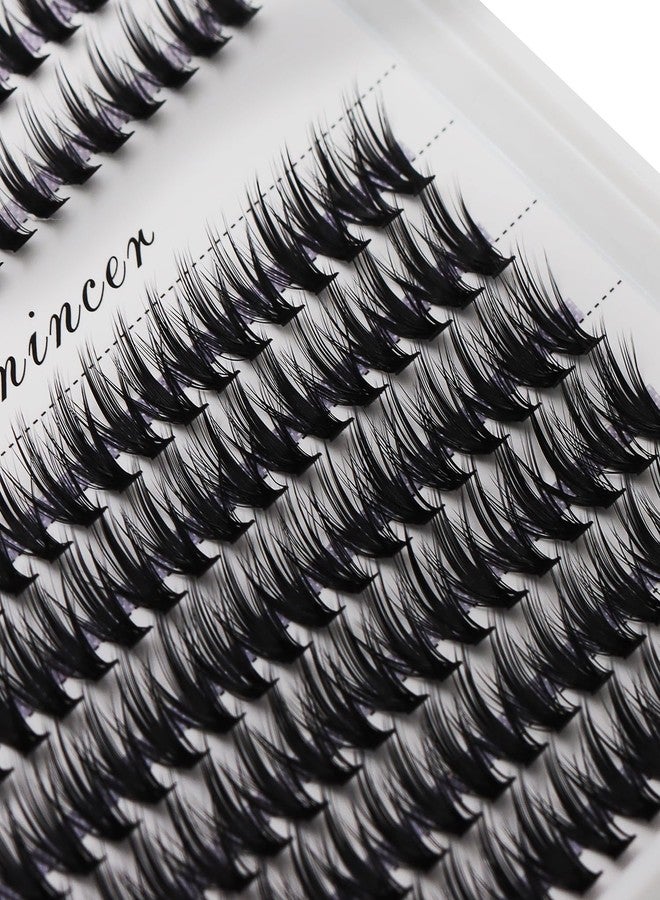 Bodermincer 240pcs D Curl 40D Cluster Eyelashes 10-12mm Mixed/12-14mm Mixed/14-16mm Mixed/16-18mm Mixed DIY Eyelash Extension (40D 10-12mm Mixed) - Image 4
