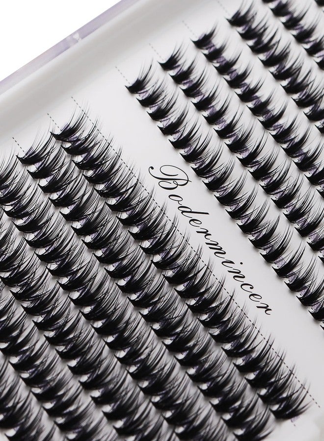 Bodermincer 240pcs D Curl 40D Cluster Eyelashes 10-12mm Mixed/12-14mm Mixed/14-16mm Mixed/16-18mm Mixed DIY Eyelash Extension (40D 10-12mm Mixed) - Image 3