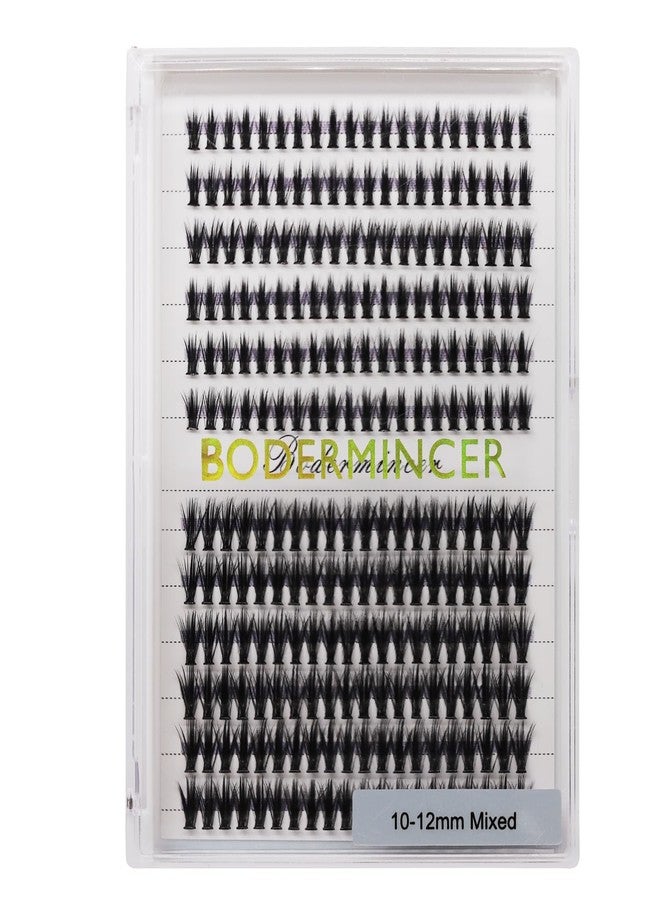 Bodermincer 240pcs D Curl 40D Cluster Eyelashes 10-12mm Mixed/12-14mm Mixed/14-16mm Mixed/16-18mm Mixed DIY Eyelash Extension (40D 10-12mm Mixed) - Image 2
