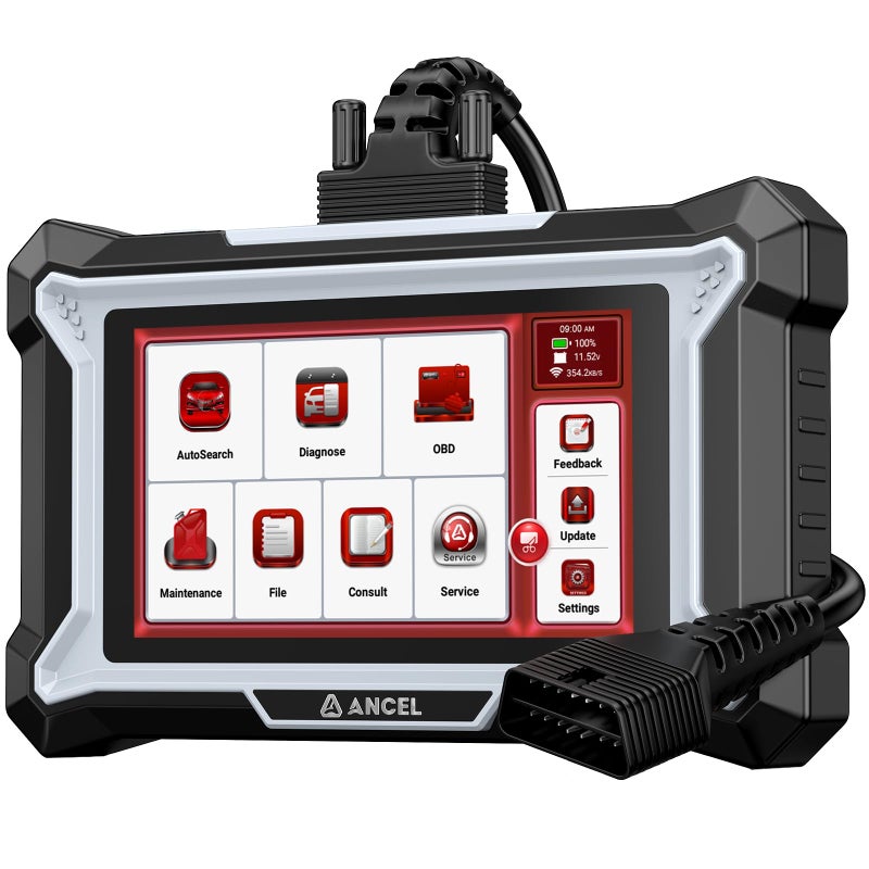 أنسيل الماسح الضوئي Ancel Ds100 Obd2 - ناقل الحركة ABS Srs والتحقق من قارئ رمز المحرك مع 7 إعادة ضبط الزيت/الفرامل/Bms/Sas/Ets إعادة تعيين Abs Auto Bleeding Gear التعلم تحديث مجاني مدى الحياة خدمة العملاء عبر الإنترنت - Image 1