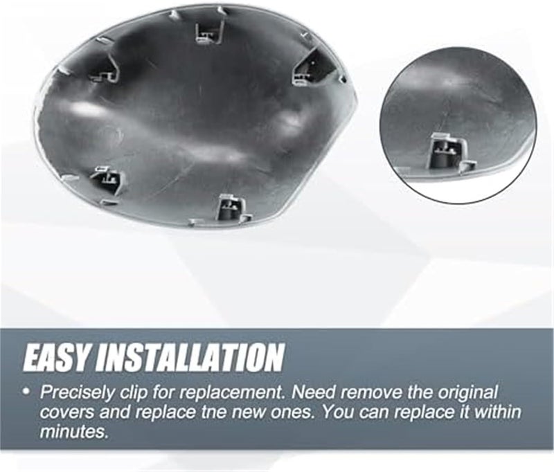 QASULER White Mirror Cover Caps for BMW and MINI - Image 5