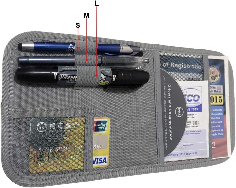 ZugGear Car Sun Visor Organizer - Auto Visor Holder with Document Storage and Pen Holder - Image 2