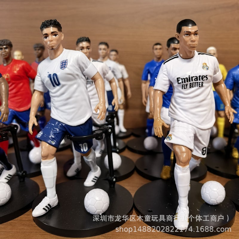 مجموعة تماثيل لاعبين كرة القدم لكأس العالم PVC علبة عمياء - Image 2