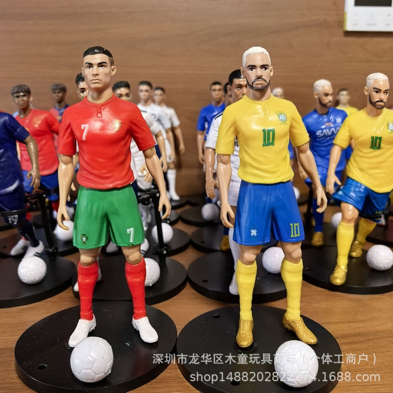 مجموعة تماثيل لاعبين كرة القدم لكأس العالم PVC علبة عمياء - Image 3