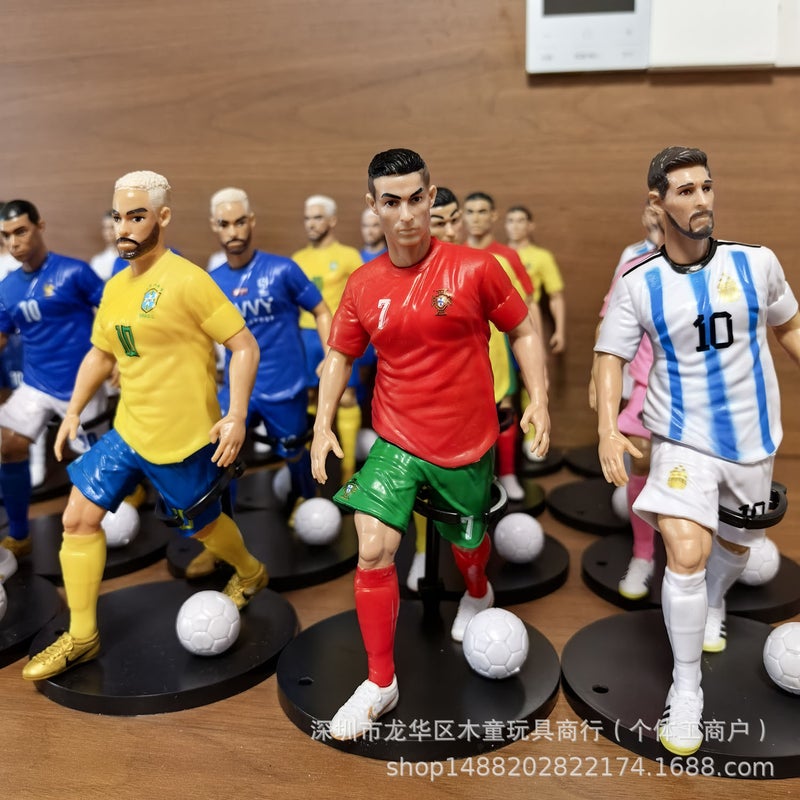 مجموعة تماثيل لاعبين كرة القدم لكأس العالم PVC علبة عمياء - Image 1