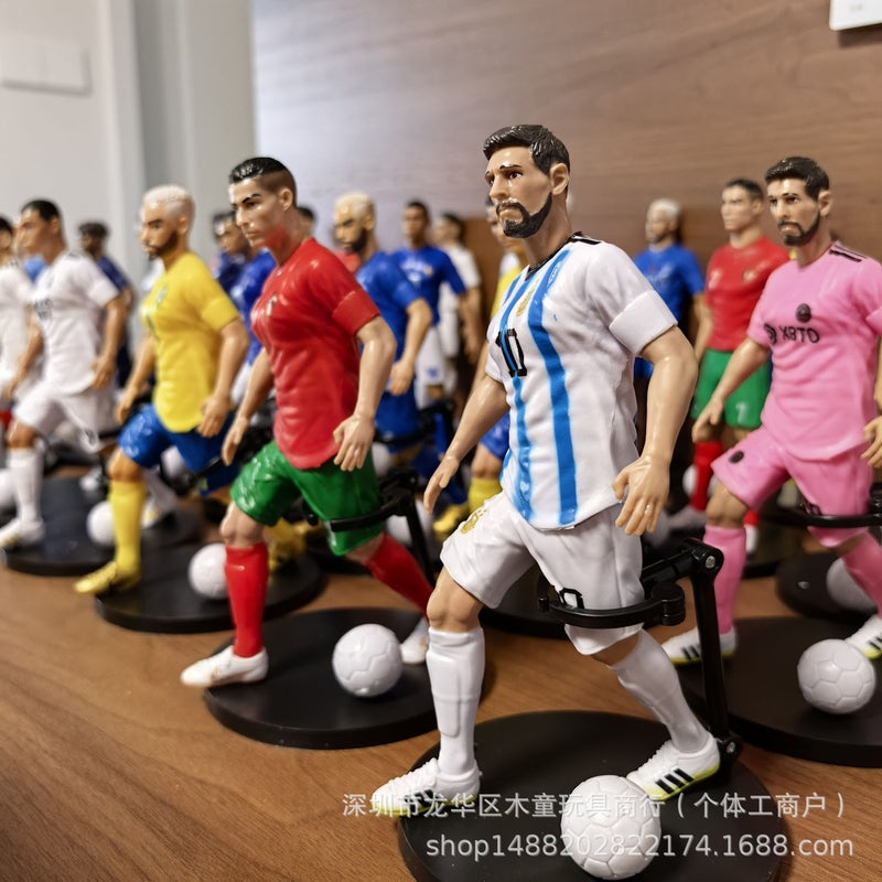 مجموعة تماثيل لاعبين كرة القدم لكأس العالم PVC علبة عمياء - Image 4