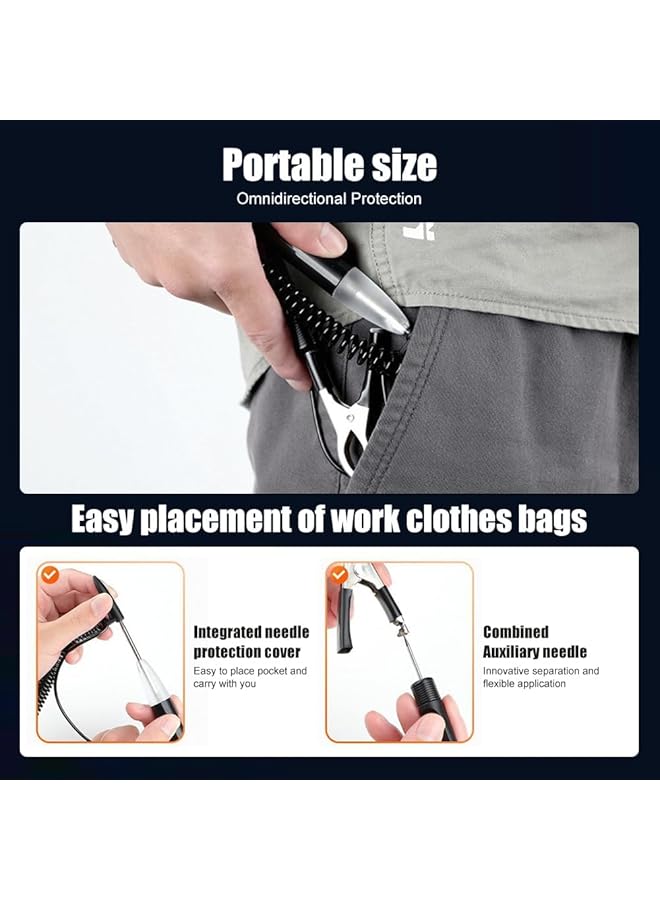 Auto Led Test Light, 5-30V Digital Display Fuse Tester, Heavy Duty Circuit Tester With Polarity Indication, And Extended Spring Wire Car Repair Diagnostic Tool - Image 3