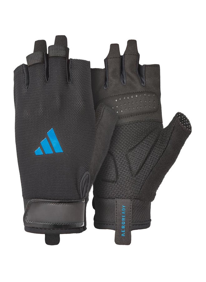 Adidas قفازات التدريب الأساسية - أزرق - كبير  - Image 2