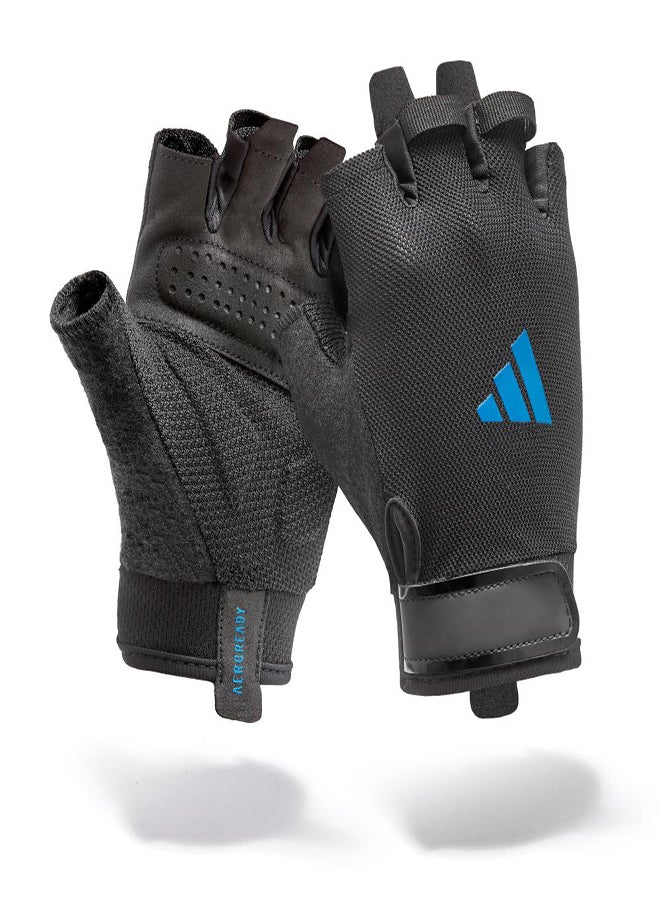 Adidas قفازات التدريب الأساسية - أزرق - كبير  - Image 4
