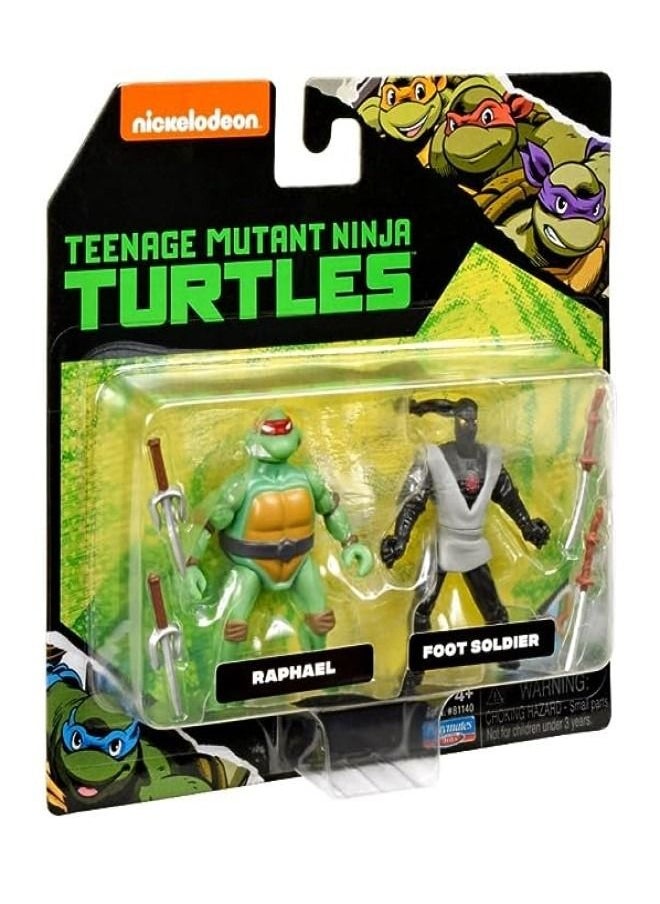 TEENAGE MUTANT NINJA TRUTLES سلحفاة النينجا - مجموعة من قطعتين من مجسمات شخصيات صغيرة كلاسيكية  - Image 2