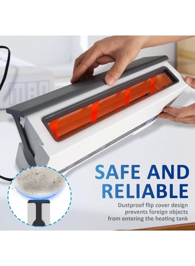 شو وو آلة تجليد حرارية، آلة تجليد كتب حرارية، آلة تجليد حرارية A4 لدفاتر الملاحظات والمجلات والصور والمستندات، مع وظيفة تبريد مدمجة - Image 5