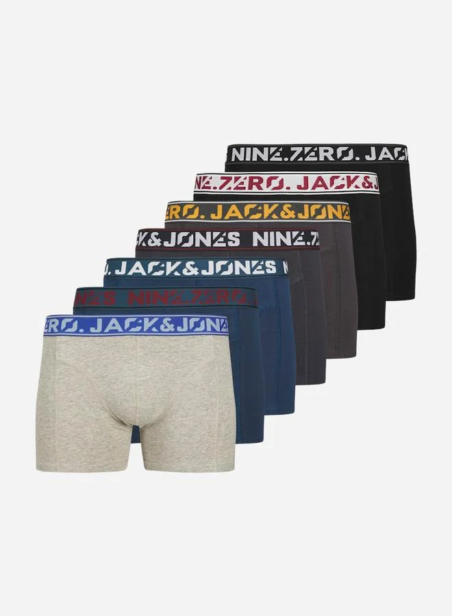 JACK & JONES Jack & Jones Pack of 7 - Colton Solid Trunks