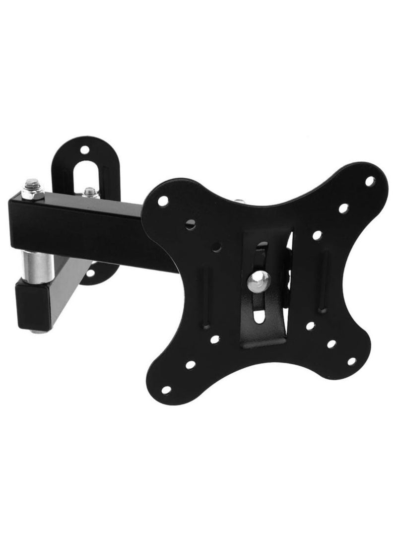 Full Motion LCD LED Plasma TV monitor Wall Mount Bracket 14" 16" 19" 20" 21" 24" 27" Tilt Swivel Hold up to 33lb (15Kg) VESA 100mm x 100mm - Image 1