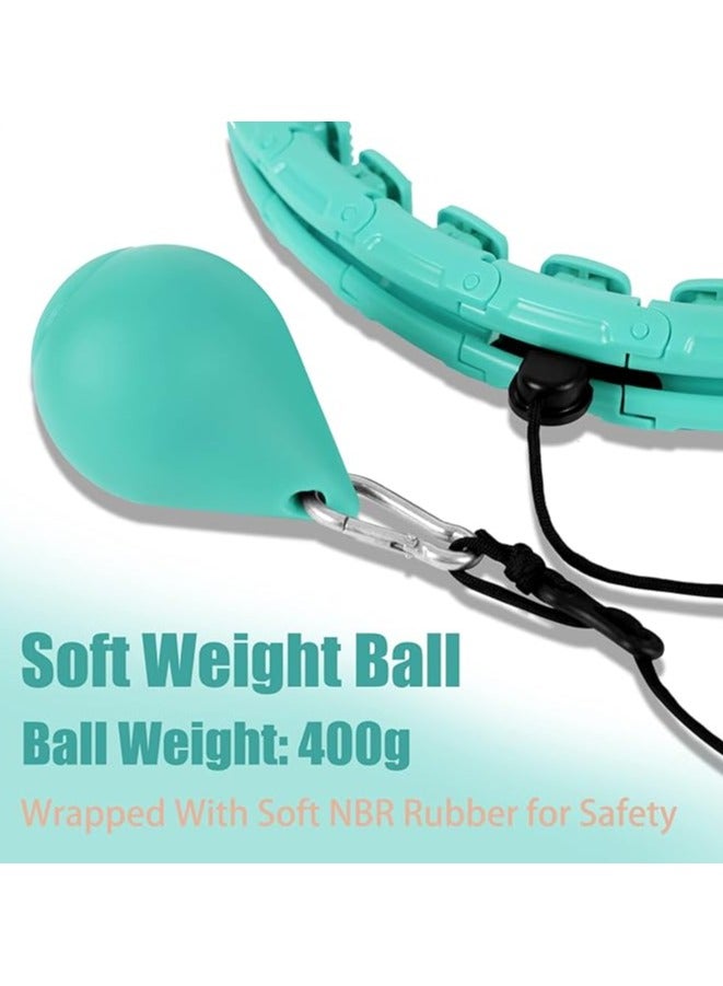 Generic 24 Knots Weighted Workout Hoop Plus SizeSmart Waist Exercise Ring for Adults WeightLoss  - Image 4