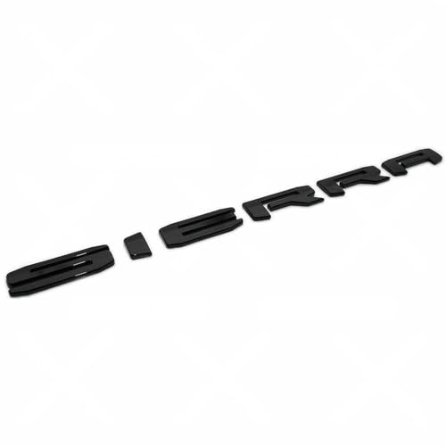 Yoaoo 1pc 2019-2025 Big Sierra Emblem Rear Liftgate Letter Nameplate Badge 3D Compatible with Sierra 1500 2500HD 3500HD At4 84287337 (Gloss All Black) - Image 2
