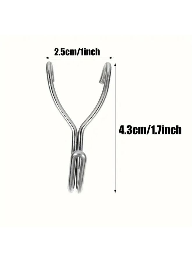 10pcs Heavy Duty Stainless Steel Pegboard Hooks Garage Kitchen Storage Organizer - Image 4