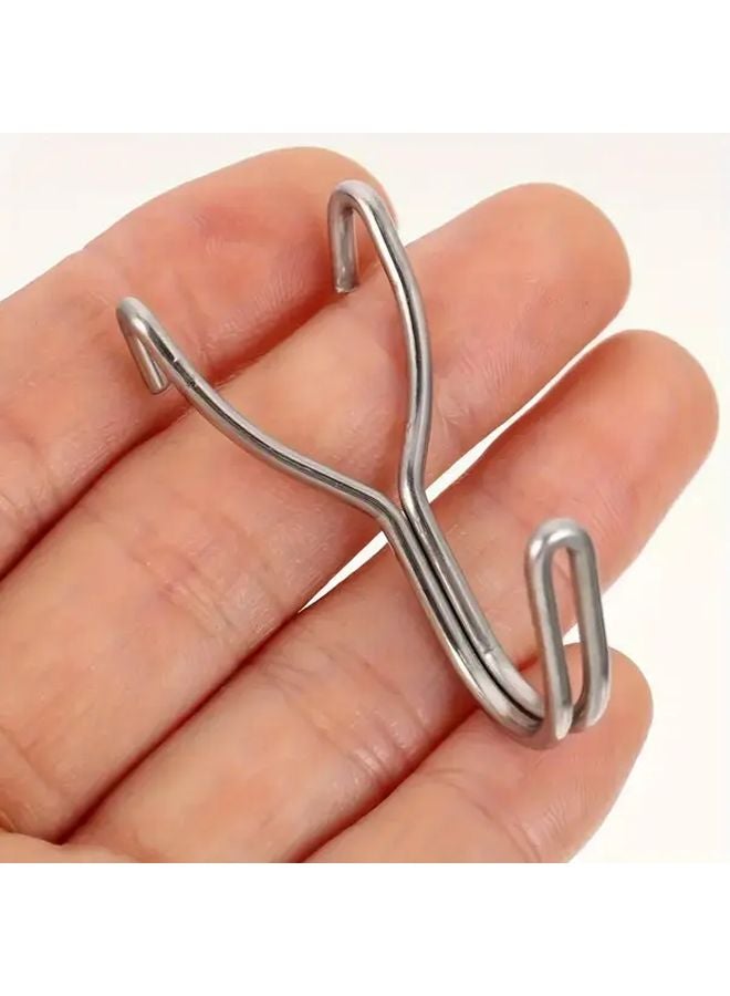 10pcs Heavy Duty Stainless Steel Pegboard Hooks Garage Kitchen Storage Organizer - Image 5