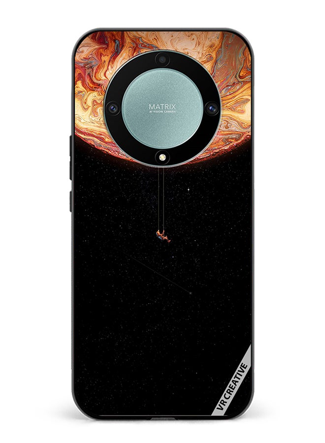 VR CREATIVE غطاء حماية لهاتف Honor X9b بتصميم جالاكسي أسود متعدد الألوان - Image 1