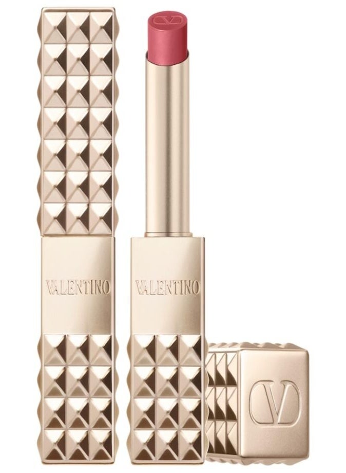 فالنتينو أحمر الشفاه "فالنتينو سبايك" (Valentino Spike) بتركيبة مطفية فائقة النعومة (Buttery Matte) - الدرجة 100R - لون شفاه مطفي مرطب يدوم طويلاً. - Image 1