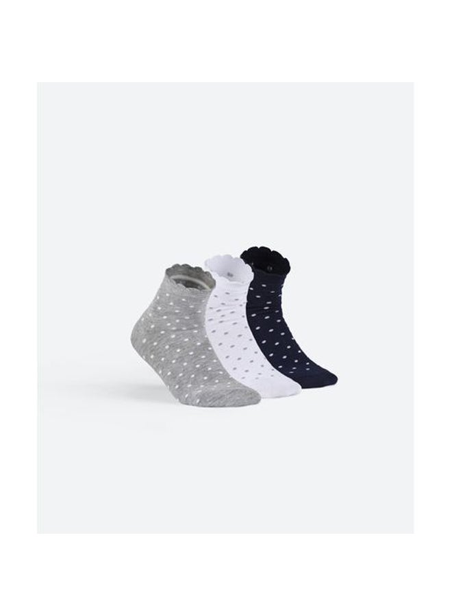 Solo Trendy Ankle Pack Of 3 Socks For Women