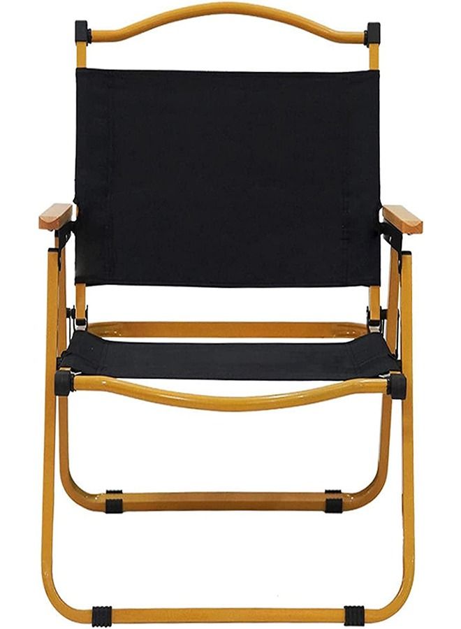 عربست كرسي تخييم محمول قابل للطي ، كرسي تخييم لصيد الأسماك خفيف الوزن ودائم ، كرسي خشبي للنزهة في الهواء الطلق لكرسي شاطئ الشواء ، مقاوم للرطوبة ومقاوم للاهتراء - Image 1