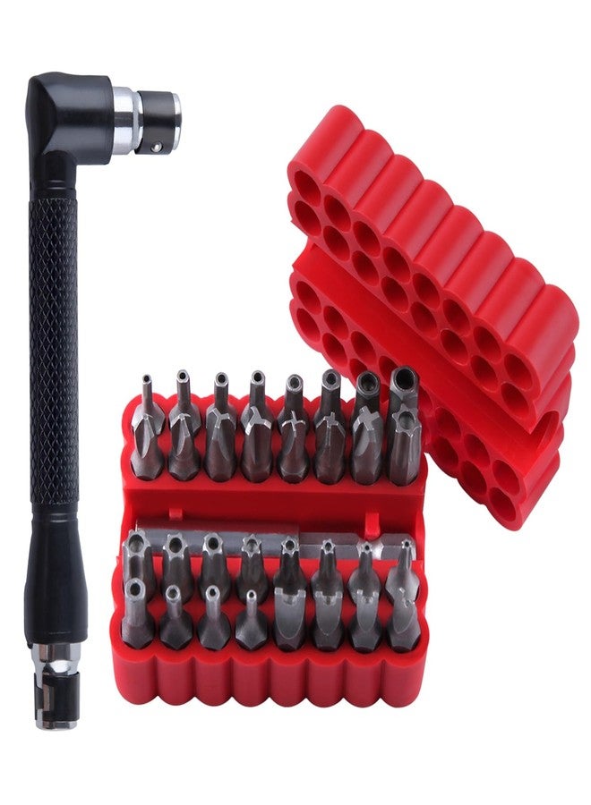 GOLD DEER 33PCS Security Torx Bit Set with Magnetic Extension Bit Holder and L spanner Tamper Resistant Star Bits Tamper Proof Allen Wrench Set Security Screwdriver Set - Image 1