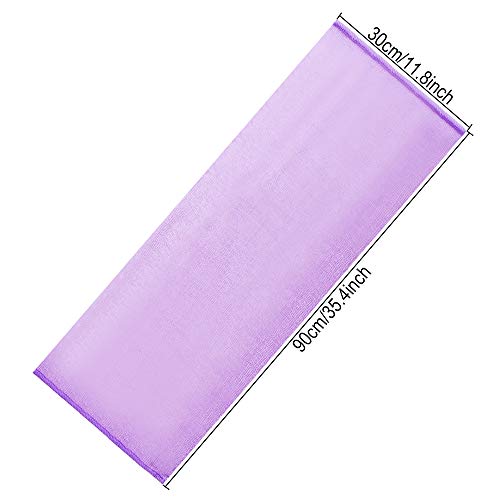 Aniann 5 Pcs Exfoliating Washcloth Towel, Japanese Exfoliating Cloth for Shower, Body Back Scrubber Bath Towel, Korean Net Sponge Nylon Bath Cloths Skin Loofah Wash Scrub Towels for Women (5 Colors) - Image 4