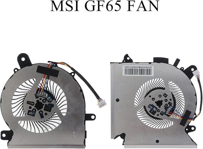 مروحة تبريد وحدة المعالجة المركزية للكمبيوتر المحمول MSI GF63 GF65 PABD08008SH N413 PAAD06015SL N433 - Image 3
