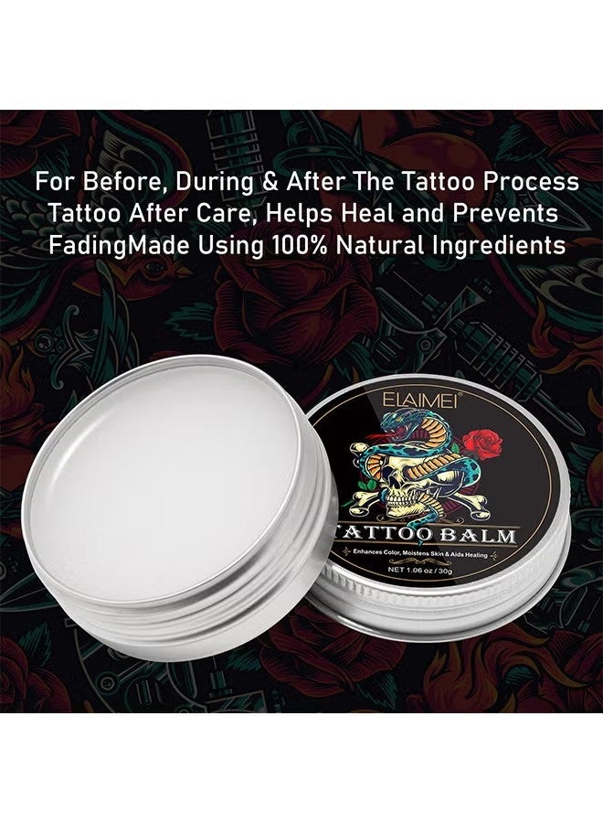 Elaimei Tattoo Balm Aftercare Cream Ointment For Before During And Post Tattoo Moisturizing Balm To Promote Skin Healing 30G - Image 3