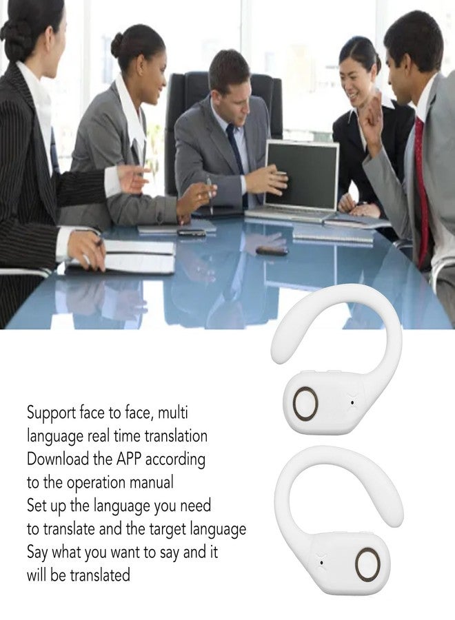 Sanpyl Language Translator Earbuds with Charging Case, 144 Language(74 Languages & 70 Accents) Translator Bluetooth Instant Voice in Ear Translation Headphones with APP (White) - Image 4