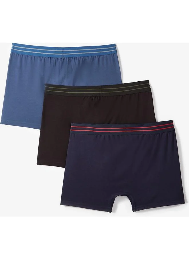 JUNE June Men 3-Pack Boxer Navy - Black Indigo