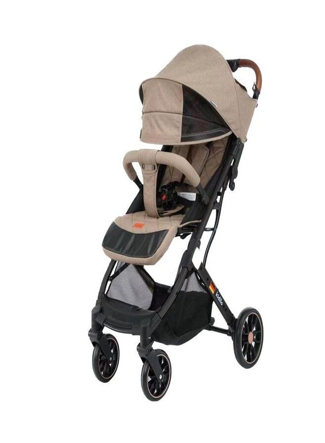 Lightweight Baby Stroller, Mini Travel Stroller, One-Hand Foldable, Five Point Harness, Birth to 3 Years with Storage Basket, Removable and Washable, Adjustable Canopy Great for Airplane,