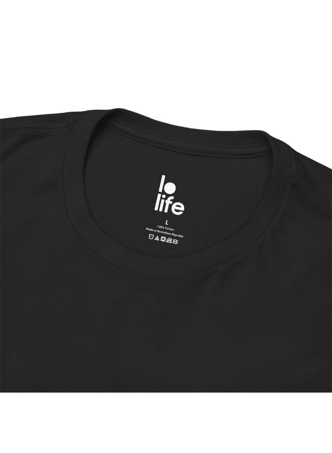 Lo Life Easily Triggered T-Shirt | Black Cotton Graphic Tee - Image 3